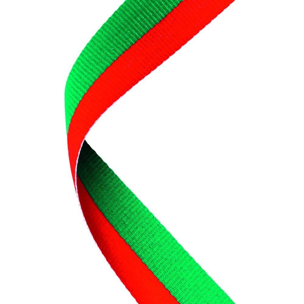 GREEN/RED RIBBON TWO COLOUR
